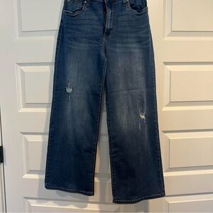 Classic Blue Wide-Leg Jeans
